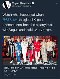 Последние твиты от bts vogue (@bts_vogue). Bts X Vogue Magazine Army S Amino