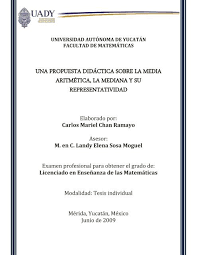 La media geometrica è spesso utilizzata per determinare il. Una Propuesta Didactica Sobre La Media Aritmetica La Mediana Y Su