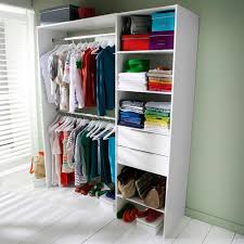 Dressing Tout En Un 180 Cm Compoz Ii Blanc Amenagement Placard Placard Castorama Dressing Modulable
