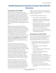 Https Www Cdc Gov Healthyyouth Hecat Pdf Hecat Overview Pdf