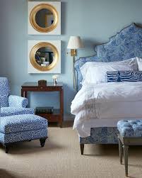 But which paint color to try? Alexa Hampton Blue On Blue Bedroom Hickory Chair Best Pale Blue Paint Colors Laurel Home