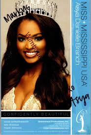 Original Autogramm Asya Danielle Branch Miss...