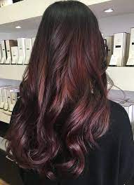This technique colors roots and regrowth to ensure 100% gray coverage, then adds vibrancy through faded ends. Dark Brown Mahogany Hair Color Novocom Top