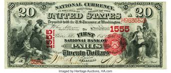 Find 13 listings related to american national bank in paris on yp.com. Paris Il 20 1875 Fr 431 The First National Bank Ch 1555 Pmg Lot 25189 Heritage Auctions
