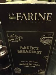Menu In Aed Dirhams Picture Of La Farine Cafe Bakery Dubai Tripadvisor