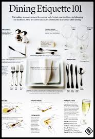 Dining Etiquette 101 Dining Etiquette Formal Table Setting Table Setting Etiquette