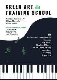 Online Piano Training Poster Template Fotor Design Maker Design Maker Poster Template Templates