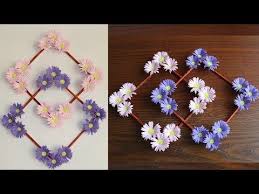 Paper Flower Wall Hanging Diy Hanging Flower Wall Decoration Ideas Youtube Paper Flower Wall Decor Hanging Flower Wall Paper Flowers