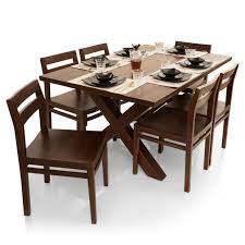 1 foot distance from chair seat to table top. Clovis Barcelona 6 Seater Dining Table Set Thearmchair