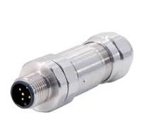 M12 Sensor connector straight Pin Screw connection, Number of poles 5-pole  Cable outlet straight, Clamping range 6.0 mm - 8.0 mm