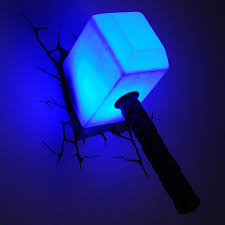 Ahmed ayed on bathroom vray 7; Thor Hammer 3d Decorative Wall Lamp