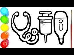 Jangan lupa kumpulan gambar mewarnai profesi lainnya sudah tersedia di. Menggambar Dan Mewarnai Alat Alat Dokter Untuk Anak Anak Dan Dokter Kecil Youtube