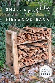 Diy Small Firewood Rack Free Plans Firewood Rack Firewood Diy Firewood Rack