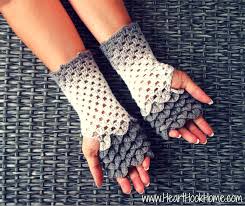 You can get creative in your choices of yarn to create a variety of different designs. Dragon Tears Fingerless Gloves Crochet Pattern