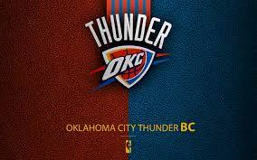 Download Wallpapers Oklahoma City Thunder 4k Logo Basketball Club Nba Basketball Emblem Leather Texture National Basketball Association Oklahoma Usa Oklahoma City Thunder Basketball Games For Kids Oklahoma