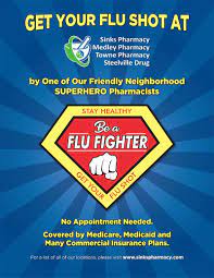 Flu shots are more important than ever this year. Flu Shots Sinks Pharmacy Medley Pharmacy Towne Pharmacy Steelville Drug