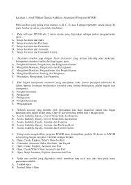 111 komentar untuk 35 contoh soal pilihan ganda dasar dasar akuntansi jawabanya jurusan akuntansi unknown 20 agu 2018 23 03 00 soal sangat membantu. Doc Latihan 1 Soal Pilihan Ganda Aplikasi Akuntansi Program Myob Dih Dih Academia Edu