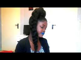 Queue de cheval haute avec tresses africaines voir les 10. Queue De Cheval Avec Les Meches Darling Sur Cheveux Crepus Natte Ponytail On Natural Hair Youtube