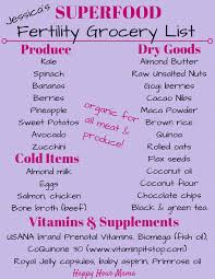 Superfood Fertility Grocery List Fertility Diet Fertility Foods Superfood