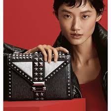 Michael Kors Whitney Star Studded Embellished Chain Convertible Slide Chain  Bag