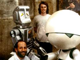 Marvin in the hitchhiker's guide to the galaxy. Old Marvin Meets New Marvin From Hitchhiker S Guide To The Galaxy Image The Geek Twins