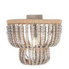 From ceiling lamps to kitchen island lighting, we've got you covered. Wood Bead Metal Semi Flush Light Gray 3r Studios Target