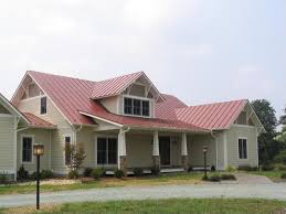Roof And House Color Combinations Red Metal Roof What Color For Siding Trim Building A Home Forum Red Roof House House Roof Tin Roof House