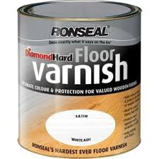 Ronseal Diamond Hard Floor Varnish White Ash 2 5l Homebase How To Varnish Wood Flooring Wood Floors