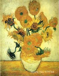 Vincent van gogh sunflowers printable. Modern Art Still Life Vase With Fourteen Sunflowers By Vincent Van Gogh Paintings For Living Room Hand Painted High Quality Vase Pottery Painting Jacksonvase Water Aliexpress