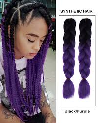 Braid each section until complete. 24 X Pression Braiding Hair Ombre Crochet Jumbo Box Braids Synthetic Hair Extensions