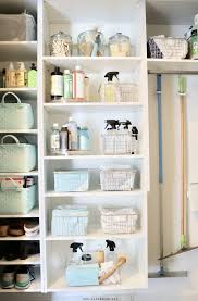 With the addition of the coat rack in the main entry last fall and some coat hooks in the garage entry, we eliminated the need for coat storage in this closet.it still housed coats we never wore, but those were ready for donation. Organized Cleaning Supplies Storage Solutions For Your Products Clean Mama