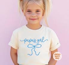 Papa's Girl Shirt Papas Girl T-shirt Announcement Shirt Pregnancy Reveal  Gifts for New Dad Retro Happy Face T-shirts Fathers Day Gifts Papa
