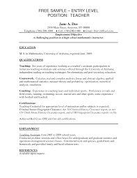 Resume Samples Entry Level Substitute Teacher Cover Letter Sample Lawteched Template Job Experience Sle Studen Teacher Resume Job Resume Samples Student Resume