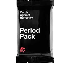 A pack written while we were on our periods. Cards Against Humanity Period Pack