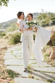 Ian Wore A White Bespoke Suit By Nedo Bellucci Ian Somerhalder Wedding Nikki Reed Wedding Celebrity Wedding Dresses