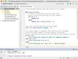 Instead of user entered value, the address of the variable will pass to the function we created. Python Program To Find Factorial Of Number