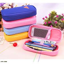 Korean Style Candy Color Brief Canvas Pencil Case Multifunction Stationery Storage Organizer Bag School Supply Estuche Escolares Organizacion Escolar Escolares