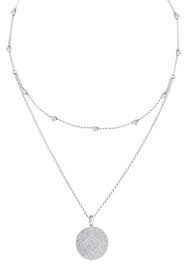 Bending strength is three times greater than that of common stone,can be bend to basin under the high temperture. Elli Glass Crystal Halskette Silber Silberfarben Zalando De