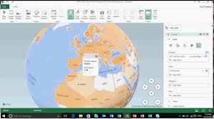 excel 2016 playing around with the new built in 3d maps