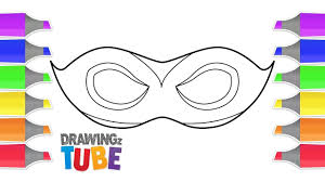 How To Draw A Eye Mask For Halloween Halloween Videos Educational Vi Halloween Gif Drawing Videos For Kids Halloween Masks