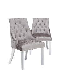 Anna had them as desk chairs, but at £99 for a pair i instantly ordered four for my dining room table, and after they came i loved them so much i ordered two more (so i had a. Pair Of Warwick Crushed Velvet Dining Chairs Very Co Uk