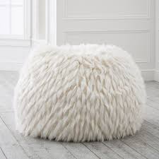 Winter Fox Faux Fur Bean Bag Chair Bean Bag Chair Bean Bag Chair Pottery Barn Fur Bean Bag