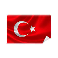 The turkish flag is red with a white star and crescent slightly left of the center. Close Up Of The Republic Of Turkey S Flag Wall Mural Pixers We Live To Change