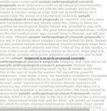 Saple Anthropological Research Proposals Research Proposal Research Paper Research Proposal Example
