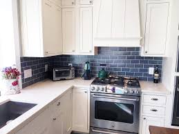 4 Blue Backsplash Kitchen Kitchen Splashback Tiles Kitchen Tiles