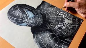 No doubt drawing is the most favorite thing of our kids. Drawing Black Suited Spiderman With Color Pencil Artology Paintingtube