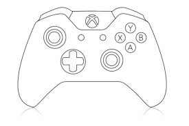 Xbox Controller Coloring Page Printable Editable Blank Xbox One Controller Xbox Valentines Xbox Party