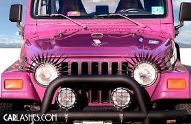 Carlashes For Jeep Wrangler Tj 1996 2006 Car Eyelashes For Headlights Black Ebay Pink Jeep Jeep Wrangler Jeep Wrangler Tj