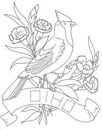 Birds For Sale In Ohio Ohio State Bird And Flower By Love To Sew Via Flickr Bird Coloring Pages State Birds Bird Quilt