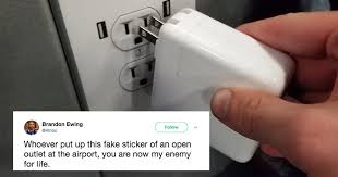 Maybe you would like to learn more about one of these? Diabolical People Are Putting Fake Power Outlet Stickers On Walls Anith
